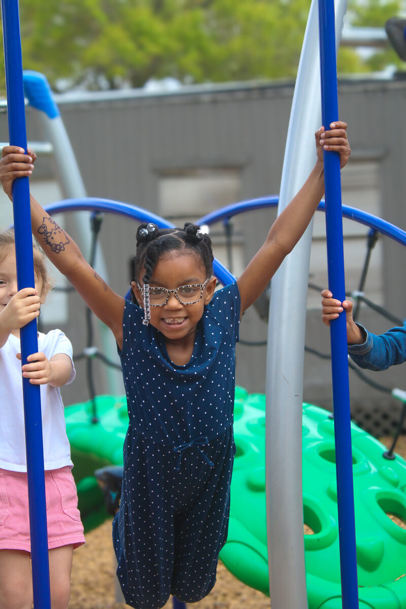 Student on the playground at a Tampa Christian school